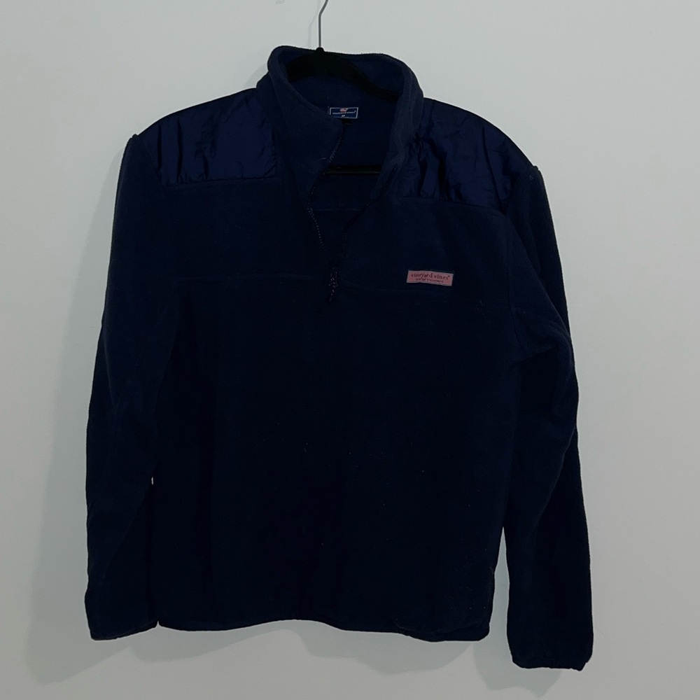 Vineyard Vines Dark Blue Fleece Pullover